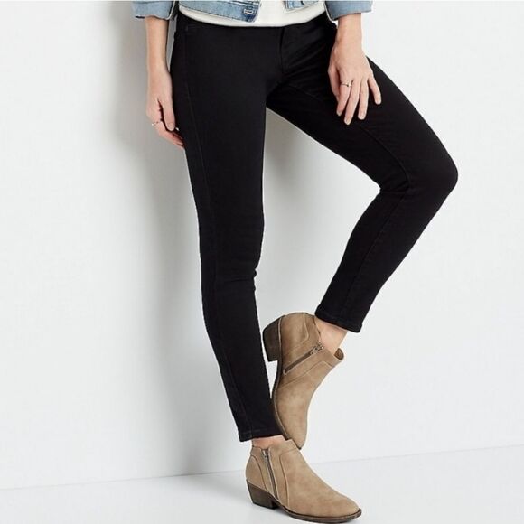 Maurices Women's High Rise Black Denim Jeans - Picture 1 of 15